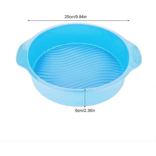 9 tommer silikone kageform non-stick bageform kagedekorationsværktøjer (grøn)