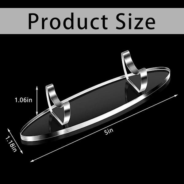 2 Stykker Akryl Penneholder Displaystativ, Klar Sminkekost Rack Organizer, Skrivebord Blyant Tryllestav Holder Utstillingsvindu, Pensel Tørkestativ