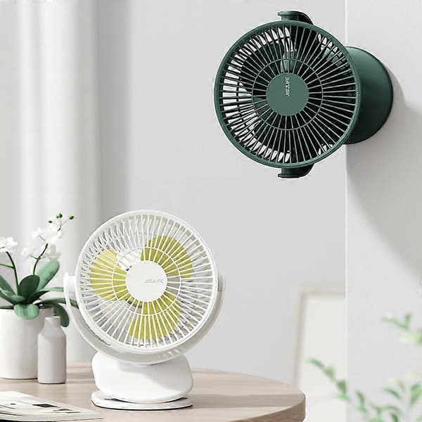 JisuLife FA29A Clip Desktop Mini Ventilator Bærbar USB Genopladelig Ventilator Mörkgrön