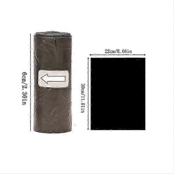 31,5x22 cm forstærkede hundeposer 10 Rolls 1 Pack