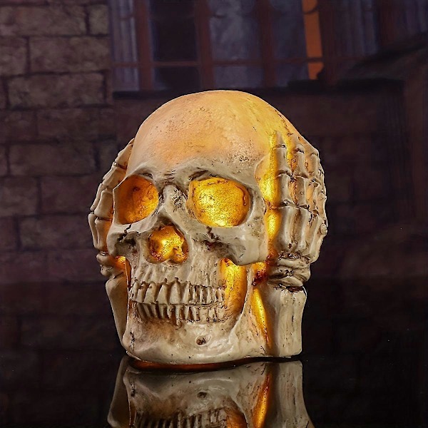 Prydnad Lys Sanbu Kranie Belysning Bord Dekoration Halloween Dekoration