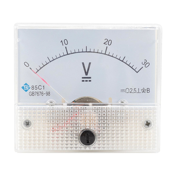 85C1 Analog Panelmätare Voltmeter DC Volt Spänningsmätare DC 0-30V