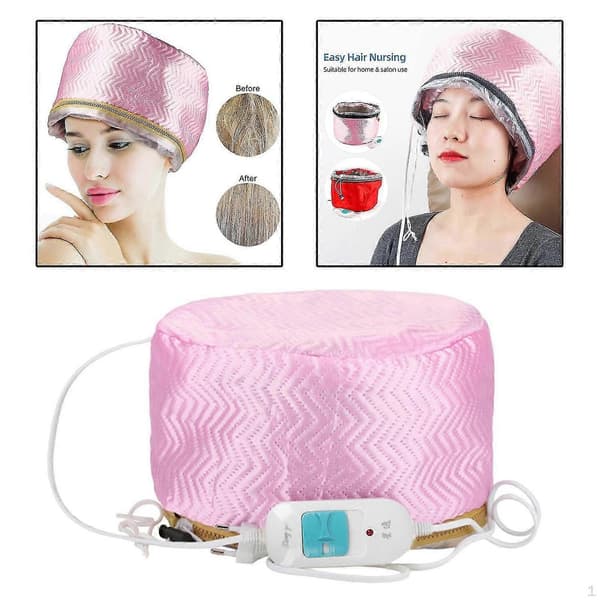 SPA Hår Termisk Behandling Varmehette Tørkere Pleie Damphette pink