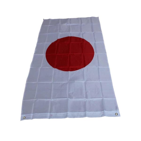90x150cm 3x5ft Japan Flagg Polyester Nasjonalflagg med Maljer for Utendørs Innendørs