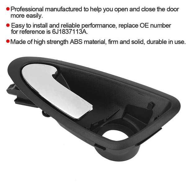 Front Left Inner Door Handle for Seat Ibiza 2009-2017 6J1837113A,-