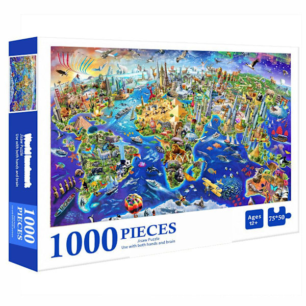 Lasten palapeli 1000 palan palapelilelu joululahja (A)