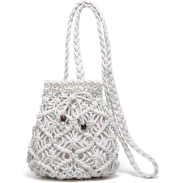 Vevd veske Crossbody Vesker Vev Rotting Sommer Strand Skuldervesker Håndvesker