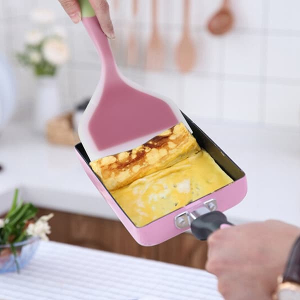 Silikonstekspade - Bred non-stick stekspade för tårta, biff, pizza - Grön