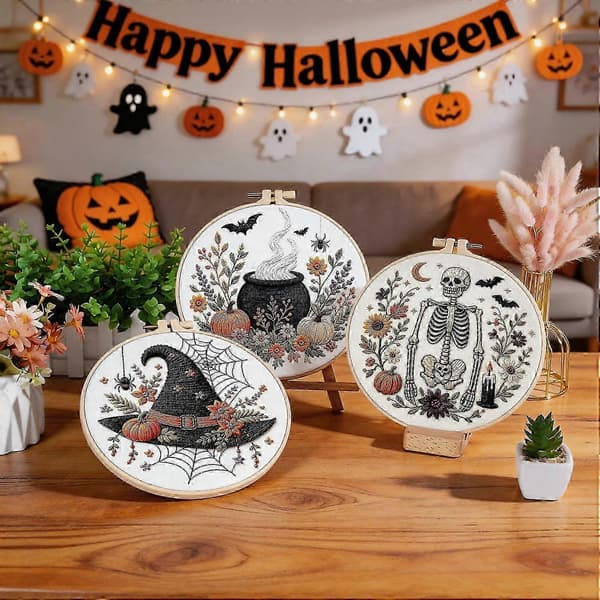 Halloween-broderisæt til begyndere 1pcs B