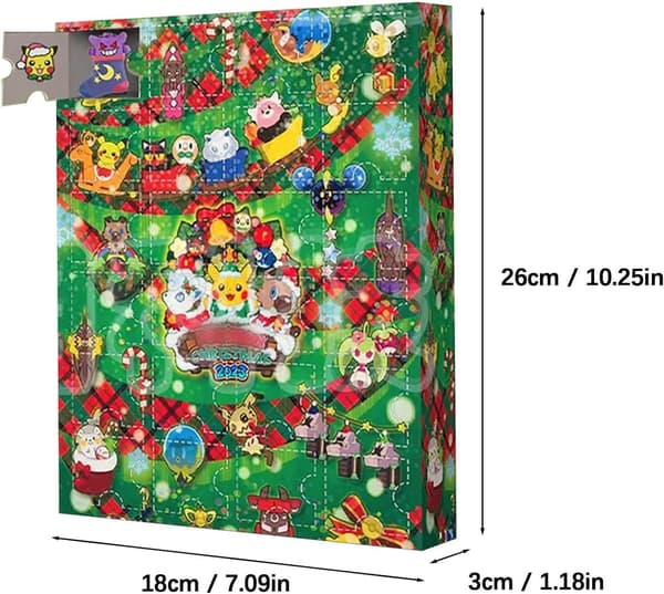 1PC (B) Christmas Calendar with Different Styles 24 Days Christmas C