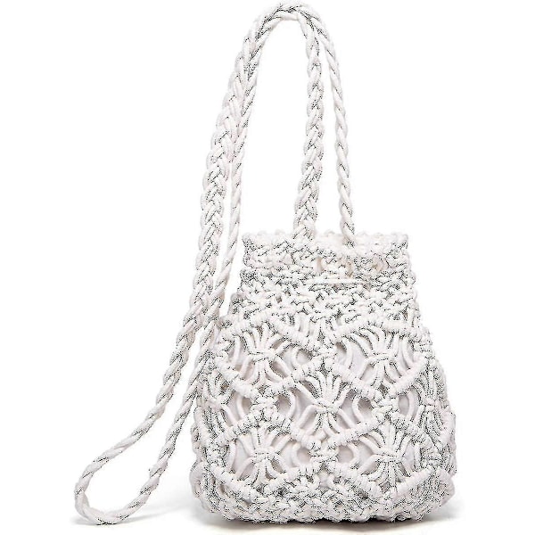 Vevd veske Crossbody Vesker Vev Rotting Sommer Strand Skuldervesker Håndvesker