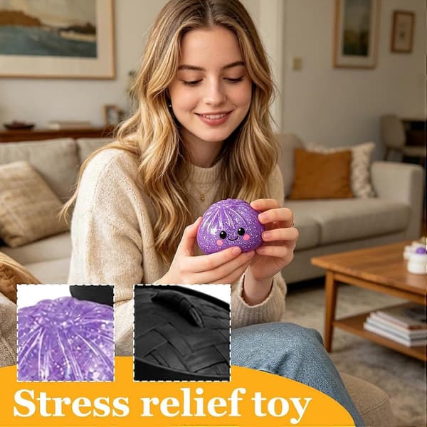 Halloween Tecknad Lysande Fidget Leksaker Blindlåda, Gelé Långsam Återhämtning Bulle Squishy, Multi Form Ångestlindrande Klämleksak