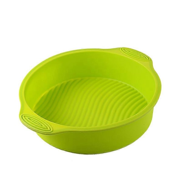 9 tommer silikone kageform non-stick bageform kagedekorationsværktøjer (grøn)