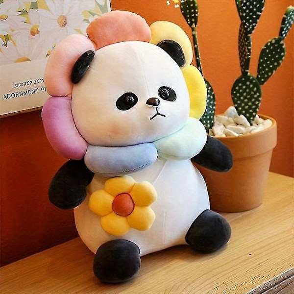 Panda Plyschdjur Solros Jätte Panda Dock Barnkamrat Present