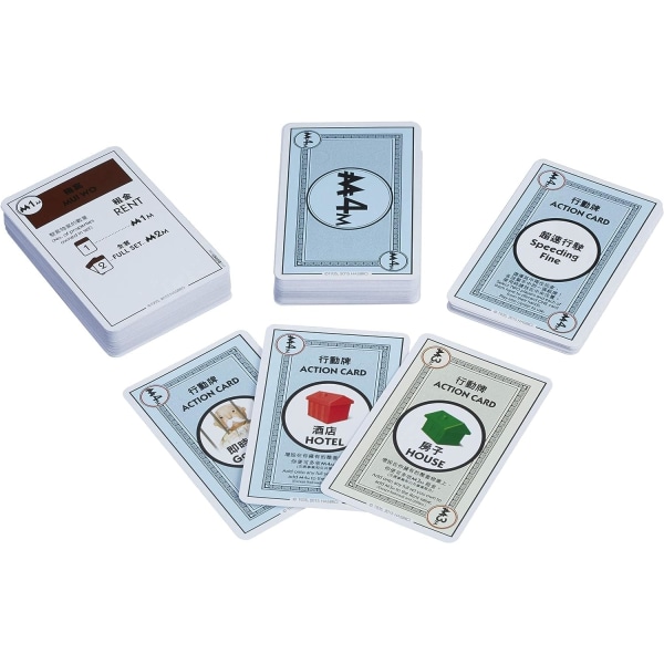 Monopol Deal-kortspel, snabbspelande kortspel för 2-5 spelare, spel för familjer och barn, från 8 år och uppåt, julstrumpor