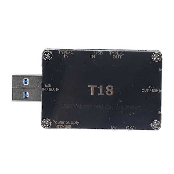 USB-strömmätare, ström- och spänningsmonitor, voltmeter, amperemeter, laddare, effekttestare, PD-batterikapacitet M