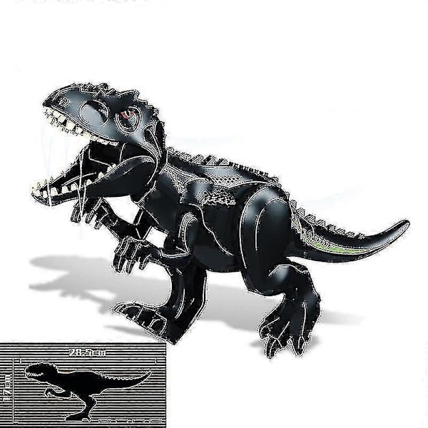 1. Jurassic Store Stor Størrelse Dinosaur Byggesteiner T-rex Quetzalcoatlus Spinosaurus Actionfigurer Barn Leker Pterosaur C