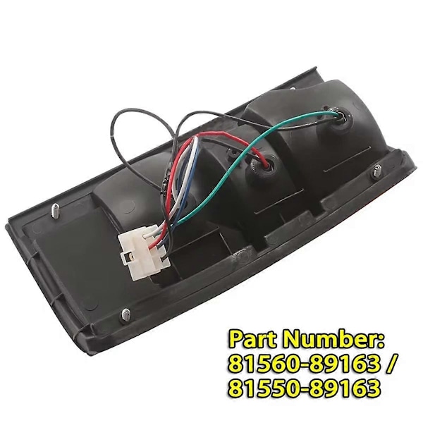 Baklykt Reflekslampe for MK3 LN RN Pickup 1989-1995 81550-89163 81560-89163
