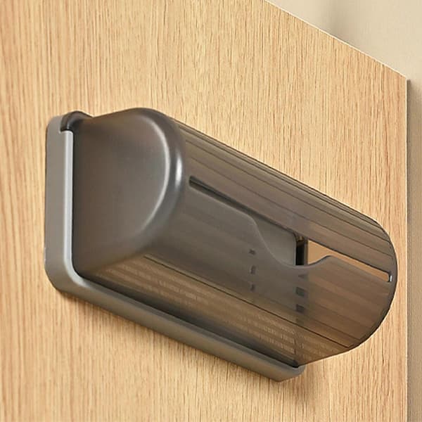 Hållare för sopsäckar, dispenser för sopsäcksrullar, väggmonterad köksdispenser för sopsäckar, vit Grey