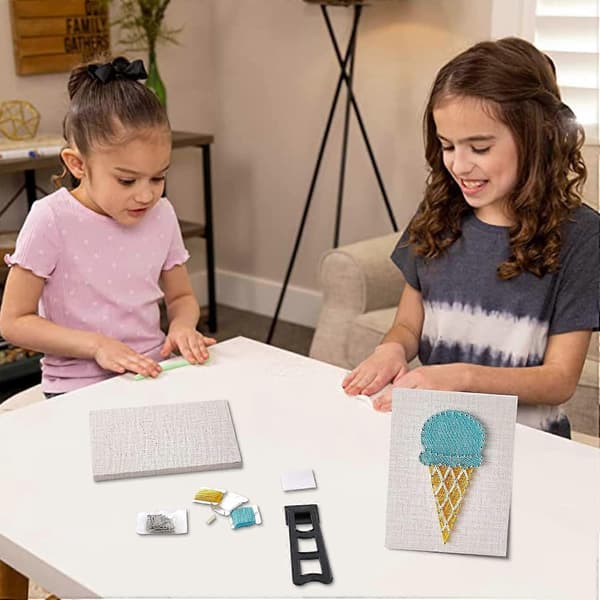Is String Art Kit DIY String Art Håndværkssæt til voksne og børn DIY Nail String Art Kit til boligindretning Kunst Kunst og Håndværk