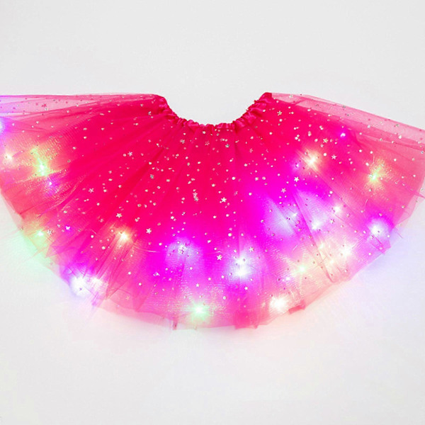 Tylli Hame Nainen LED Tutu Aikuinen Teini Tutu Juhla Baletti Tanssi Naamiaisasu Halloween Asu Brown