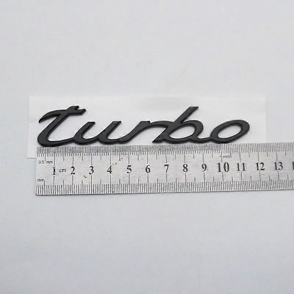 3D ABS Sølv Svart Røde Bokstaver Turbo 4 GTS Ord Bil Bakre Bagasjelokk Emblem Merker Klistremerke Dekal bilklistremerker Red-GTS