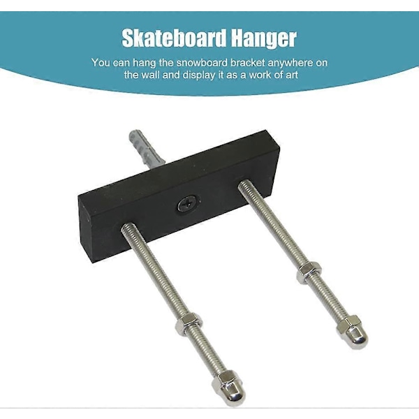 1 par - luksuriøs transparent skrue veggmontert skateboarddekk