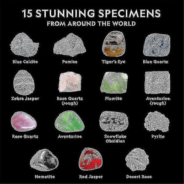 Adventskalender - Stenar, Mineraler och Fossil Adventskalender för Barn och Geologi Entusiaster