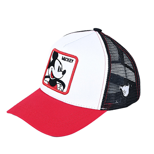 Mænd Kvinder Mickey Mouse Mesh Baseball Cap Unisex Snapback Sommer Solskærm Hatte Cwhite