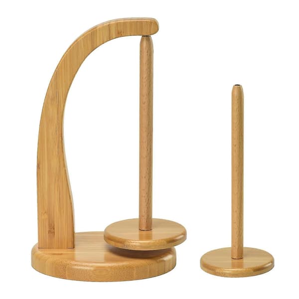 Wooden Yarn Holder with Magnet - Knitting Accessory Organizer Spool Rack B B