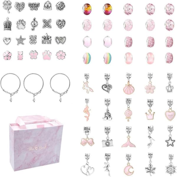 Børnearmbåndssæt, DIY Smykke Charm Armbåndsfremstillingssæt