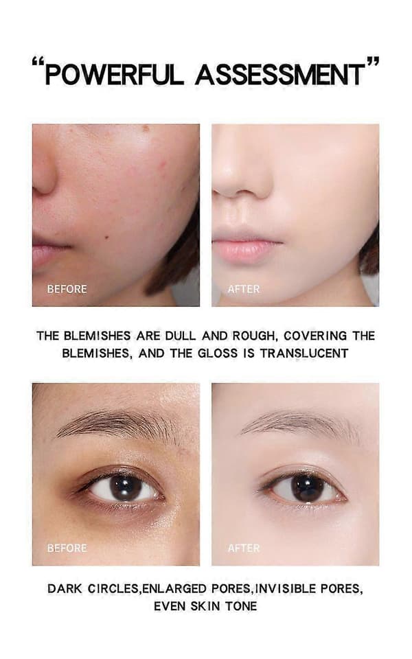 Mushroom Head Air Cushion CC Cream Foundation, Moisturizing BB Cream Face Makeup Foundation, Waterproof Long-lasting Full Coverage Concealer Even Skin