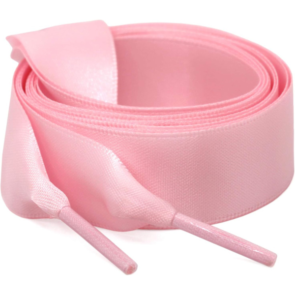 2 cm leveät satiininauha-kengännauhat, 2 paria, 1 m, silkkiset kengännauhat, litteät nauhat, satiininauha, urheilukengät, pienet valkoiset kengännauhat, vaaleanpunainen
