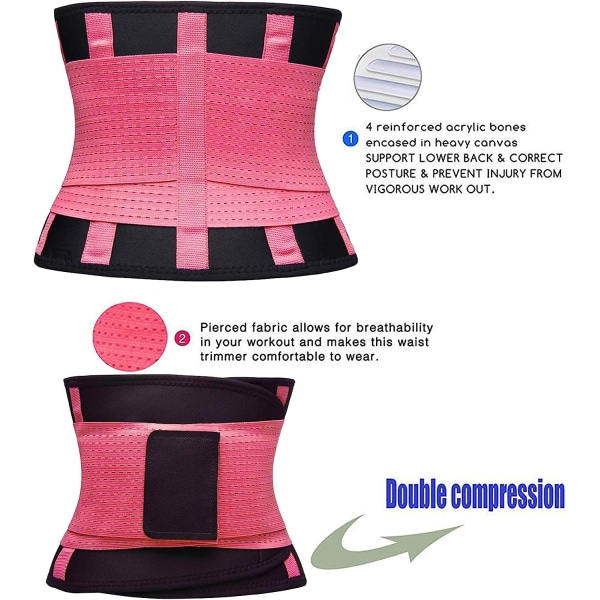 Midjetrenerbelte for kvinner - Midjetrimmer - Slankende body shaper-belte - Sport magebelte