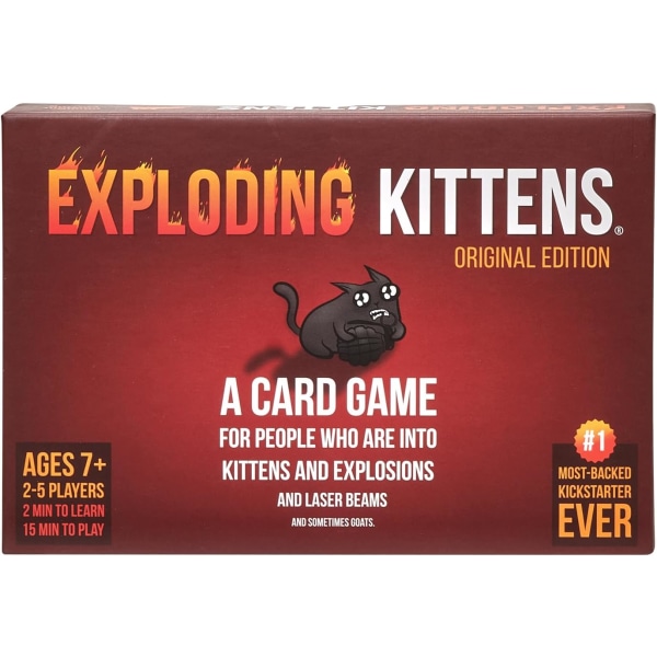 Original Edition - Hilarious Games for Family Game Night - Funny Card Games for Ages 7 and Up - 56 Cards Red Cat (high quality)