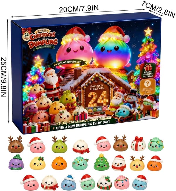 2026 Julepynt Squishies Dumpling Julekalender