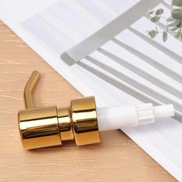 Galvanisering Pumpehode Lotion Dispenser Pumpe for Flaske 1 Stk Gylden Rustfritt Stål
