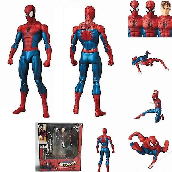 Actionfigur Box Set Spiderman leksaker Superhjälte Fans Present Marvel The Amazing Spider-man Comic Ver. Nya Mafex