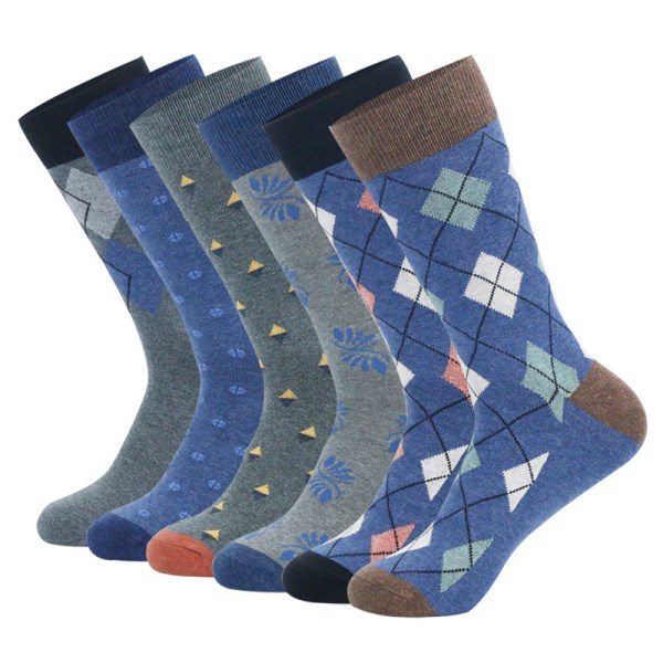 Roliga Casual Cotton Novelty Socks Personlig tidvatten av Europa och USA på hösten och vintern tjocka strumpor för män för skor storlek 42-48
