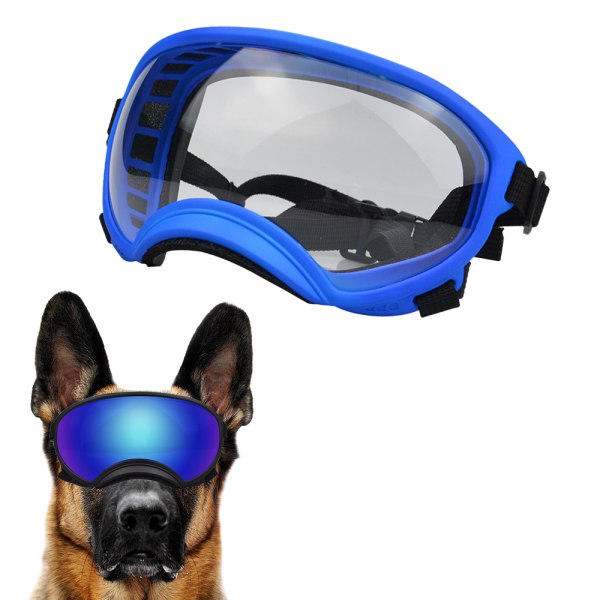 Hunde Goggles Medium-Large Breed Uv Hunde Solbriller Magnetisk Klar Linse Vindtett Snø Sport Kjæledyr Briller-Shape6