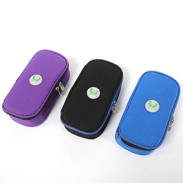 Portabel vattentät kylväska för insulin för resor (blå) 1 styck Purple