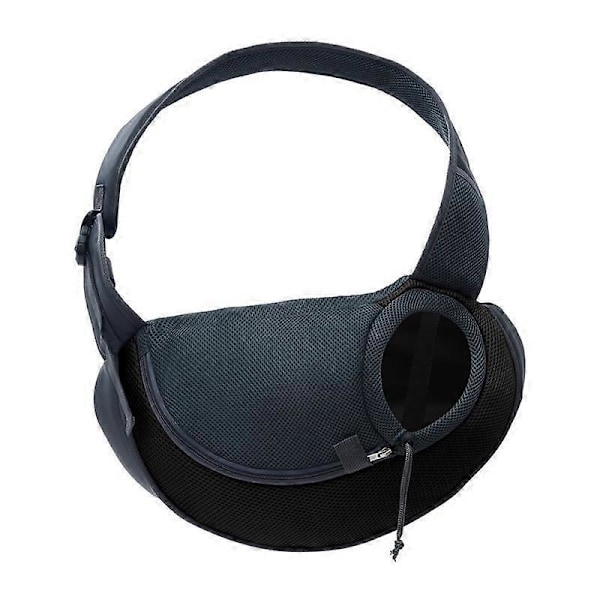 Husdjursbudväska Andningsbar Axelväska Cross Body Väska Katt Och Hund Husdjursryggsäck black L