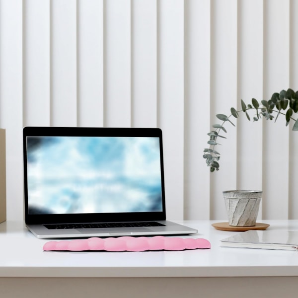 Tangentbord Cloud handledsstöd, mjukt Bekvämt sött tangentbord handledsstöd Antisladd Ergonomiskt stöd Moln skrivbord handledsstöd & Memory Foam(rosa)