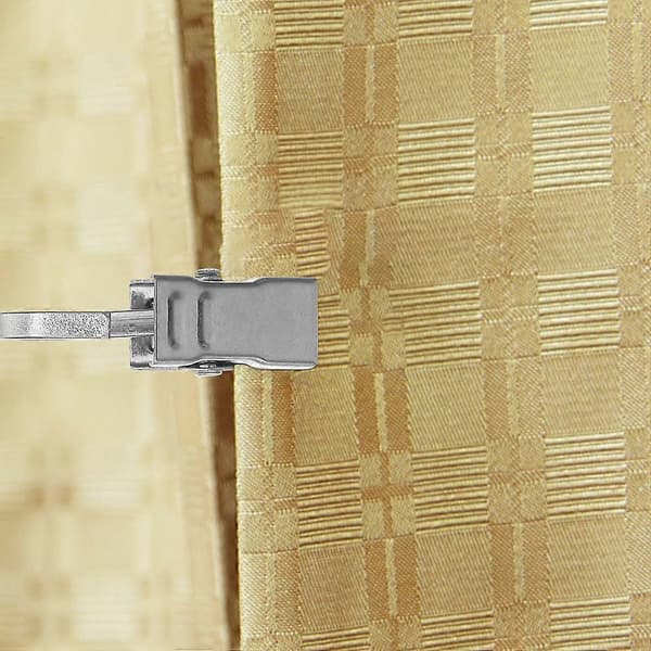 Små metalclips med krog, gardinclips i rustfrit stål, 75 stk. 3.20X1.50X0.90CM Silver