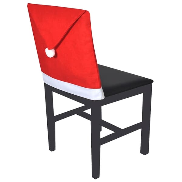 vidaXL 6 Santa Claus Hats for Chair Backs