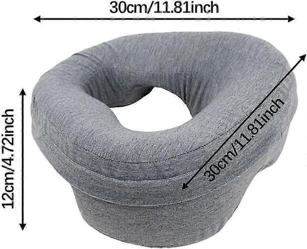 Memory Foam Ansiktskudde för Massagebänk, med Tvättbart Överdrag & Spa Salong Kudde Vagga