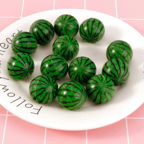 Vattenmelon Hoppboll Kreativ Studsboll för Barn 20-delars Set