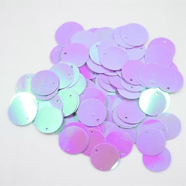 DIY kiiltävät pyöreät irtopailjetit ompelutarvikkeet 16mm sininen-hyvä