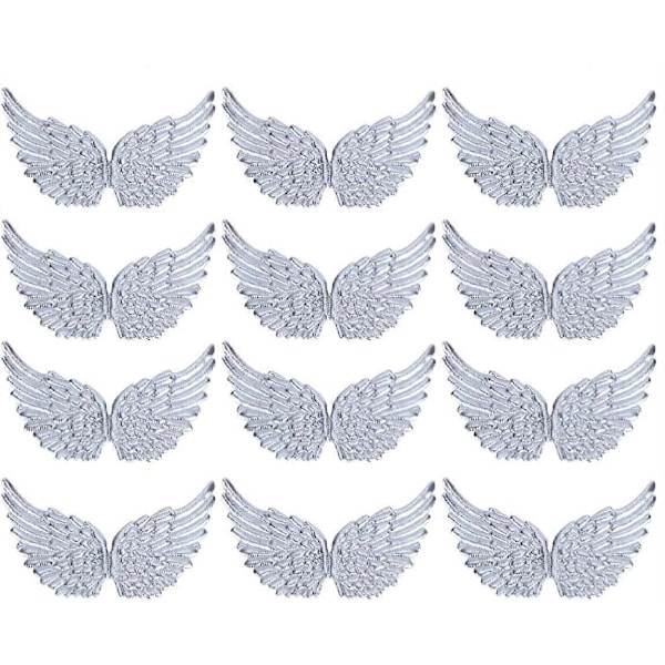 3D Vinge Patch Klesmerke 13.5CM DIY Håndverk Dekorasjon (Hvit) 12 Stykker COLOR2
