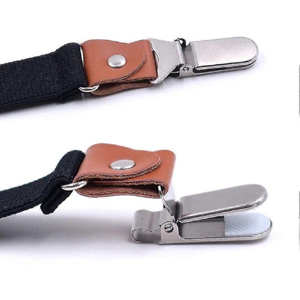 Stilfulde Unisex Seler med Butterfly Sæt - Justerbart Elastikbælte til Kvinder og Mænd (155-180cm Højde) - 3 Klips Design